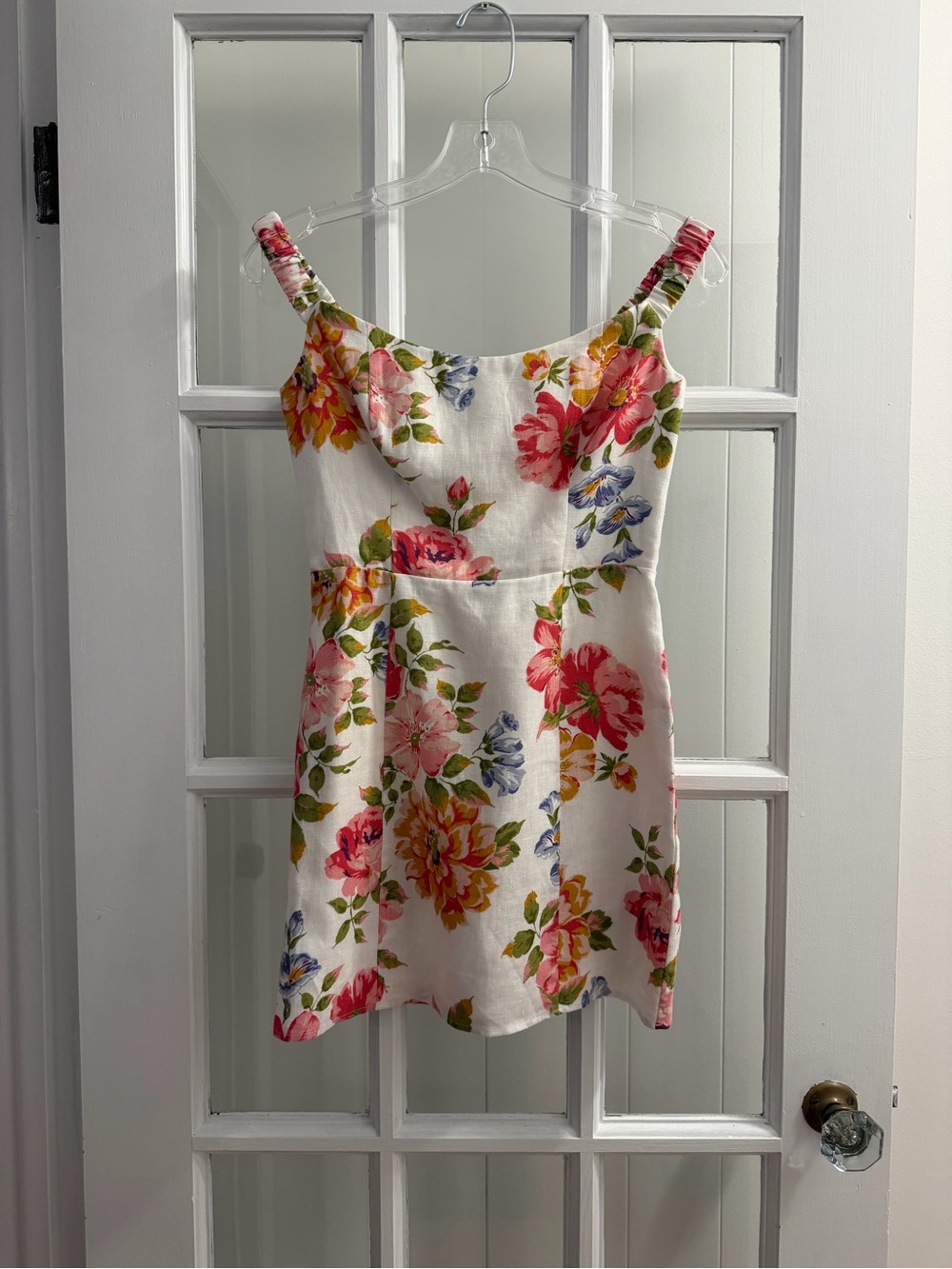 Reformation Sawyer linen mini dress NWOT Size 0